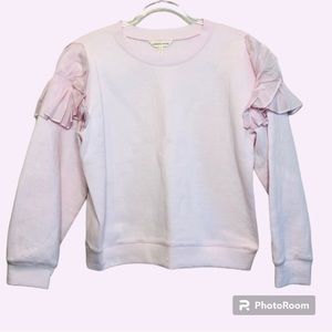 Rebecca Taylor Pink Ruffle Sweater